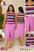 Trendy Fits Thrift Pink Denim Maxi Skirt - 1