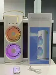 Fan Mai Ƙarfin Baturi Mai Juyawa Guda Biyu Mai Fesa Tare da Remote - 2