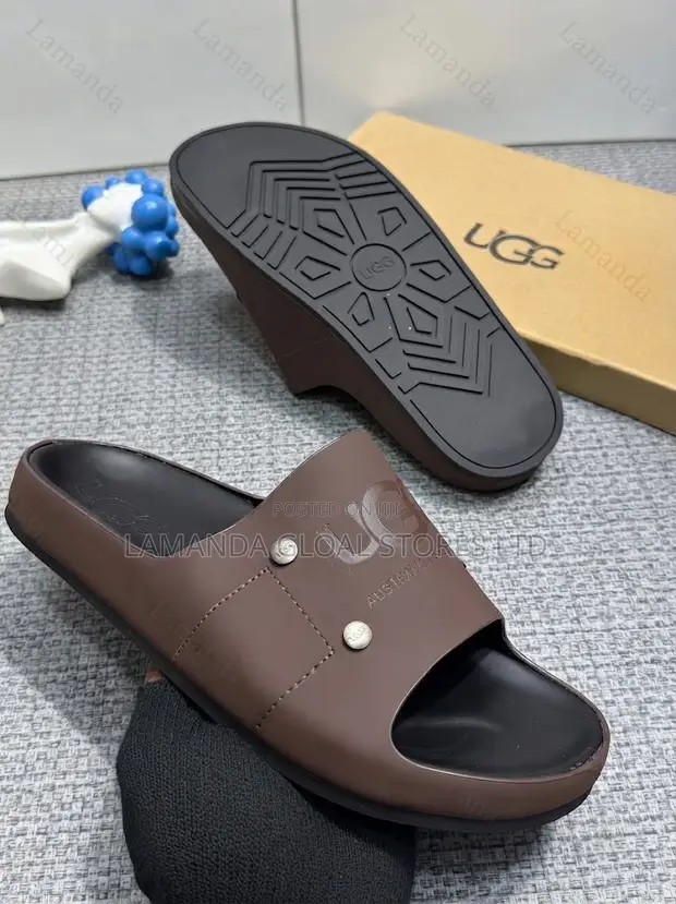 UGG Studded Slide Sandals - Rich Brown - 1