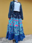 Women's Ankara Multi-Layered Maxi Skirt - 2
