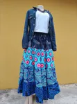 Women's Ankara Multi-Layered Maxi Skirt - 3