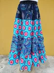 Women's Ankara Multi-Layered Maxi Skirt - 5