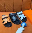 Hermès "H" Leather Velcro Sandals Trio - 2