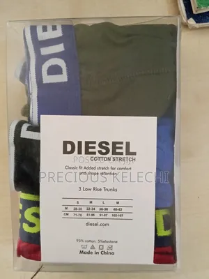 Diesel Men's Cotton Briefs - Black, Size L