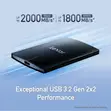 Lexar SL500 1TB Portable External SSD - 2