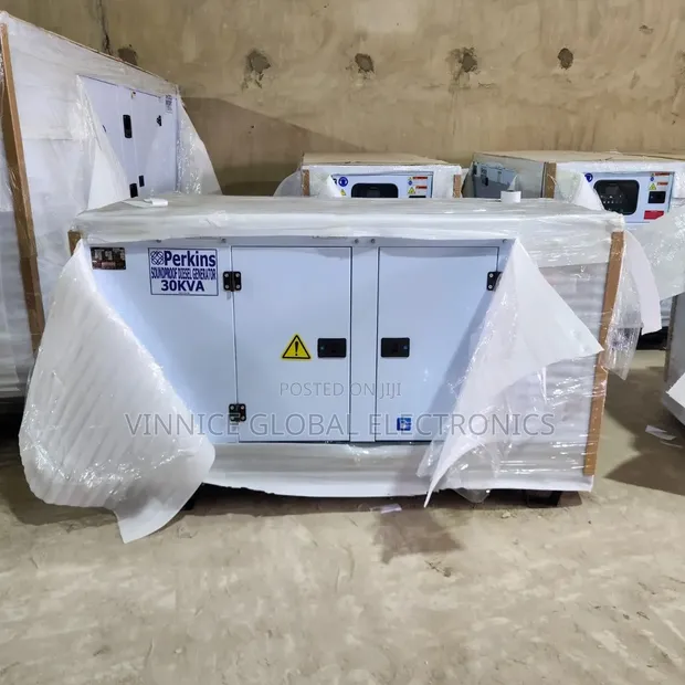 Sabon 30KVA Perkins Diesel Soundproof Generator - Garanti na Shekaru 5 - 1