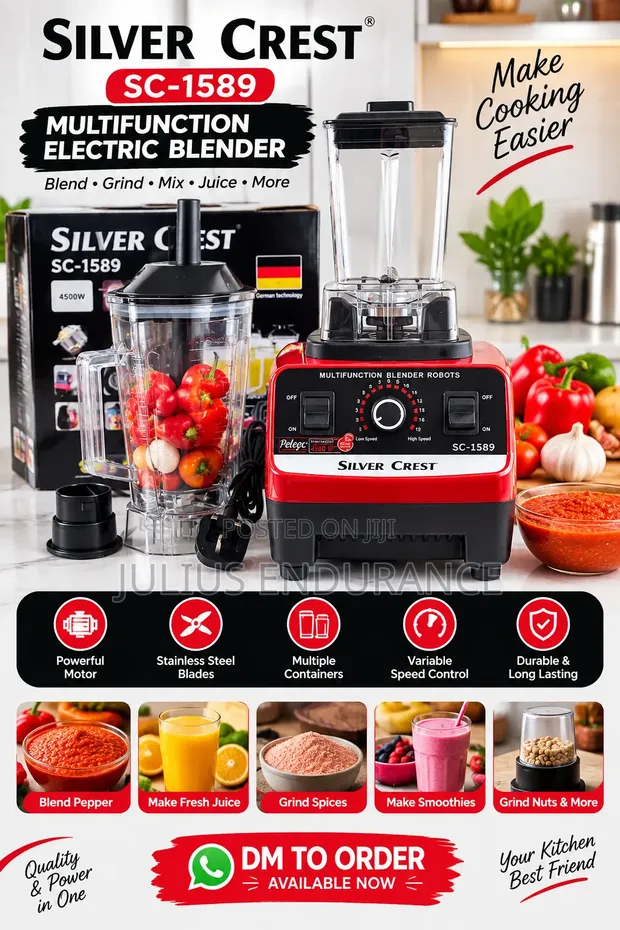 Silver Crest Blender - 1