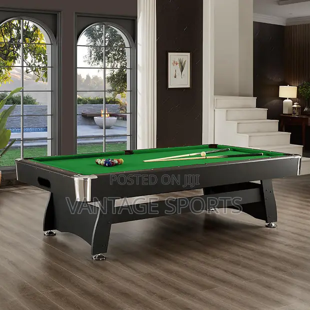 8ft MDF Pool Table - Cikakken Billiards Set tare da Kayayyaki - 1