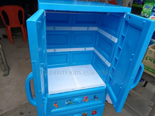Brand New Plastic Baby Wardrobe - Blue - 1