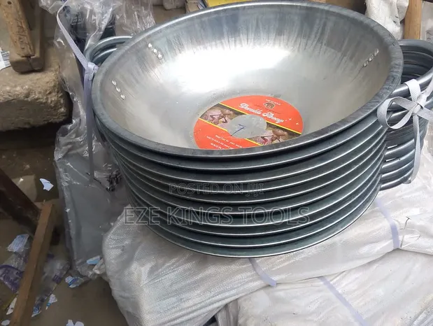 Galvanized Iron Steel Head Pans - 1