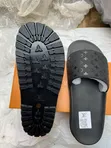 Original Louis Vuitton Men's Slides - Black Leather - 1