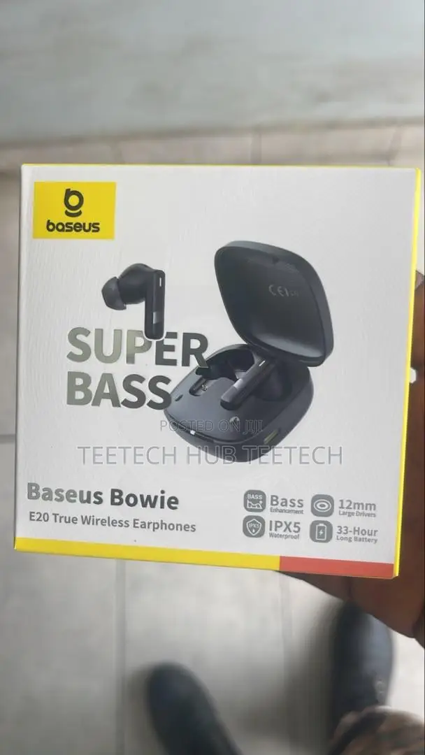Baseus Bowie E20 True Wireless Earphones - Black - 1