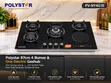 Polystar 87cm 4 Gas Burner + 1 Electric Cooker/Hob - 2