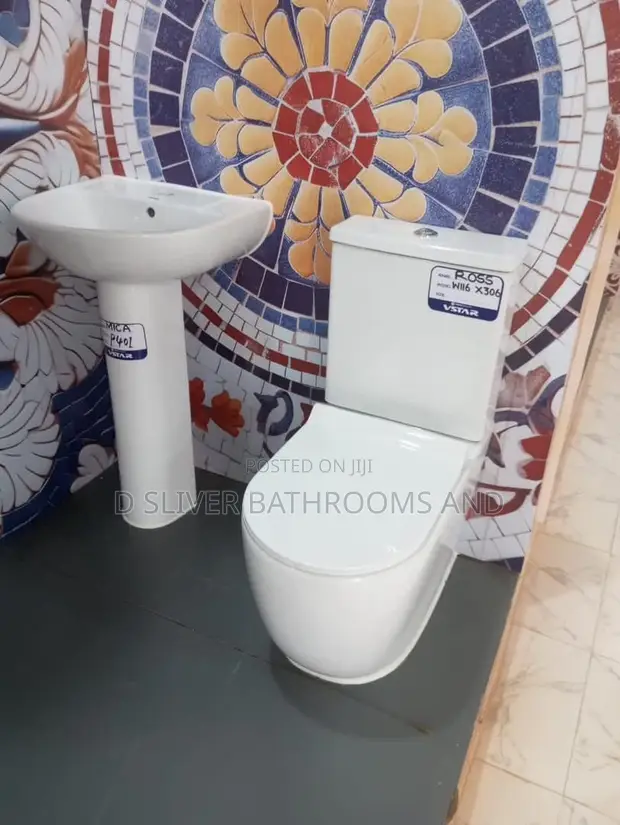 VSTAR Executive WC Toilet and Pedestal Basin Set - 1