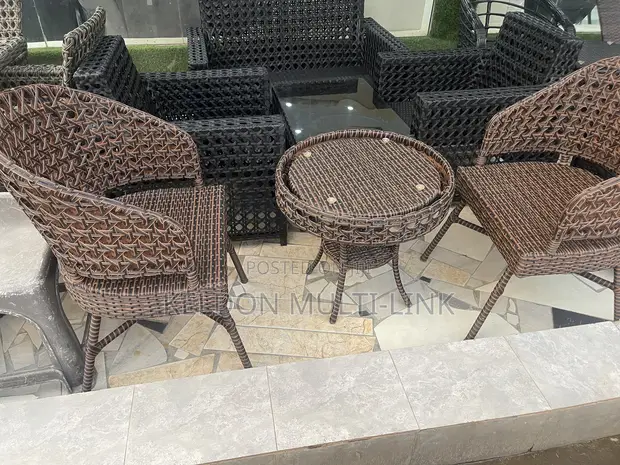 Home Interiors 2-Seater Garden Chair with Table - 1
