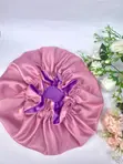 2-in-1 Reversible Satin Hair Bonnet - Sabon Kayayyakin - 5
