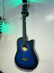 New 38" Blue Acoustic Guitar with Bag & Strap - 3