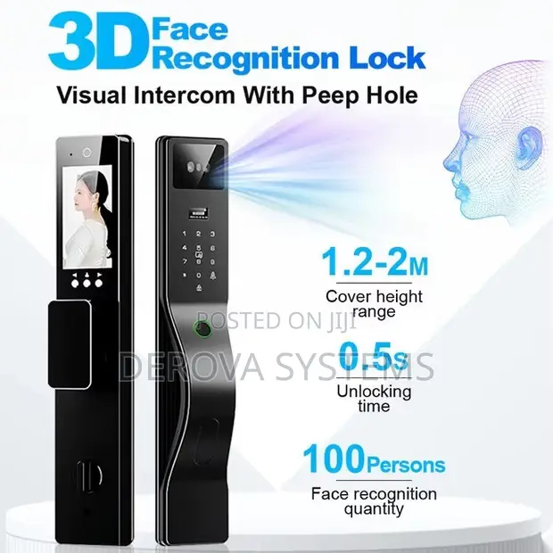 Optimal Tuya Smart Door Lock - 3D Face Recognition - 1