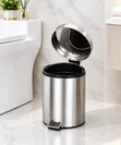 Premium 12L Stainless Steel Pedal Waste Bin - 1