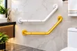 Premium Bathroom Grab Bar - Fari/Zinariya - 2