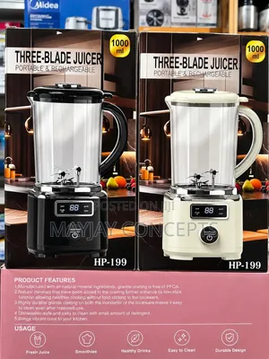 HP 1000ml Rechargeable 3-Blade Juicer with Digital Display