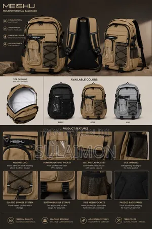 Goodpatner Large Backpack - Black