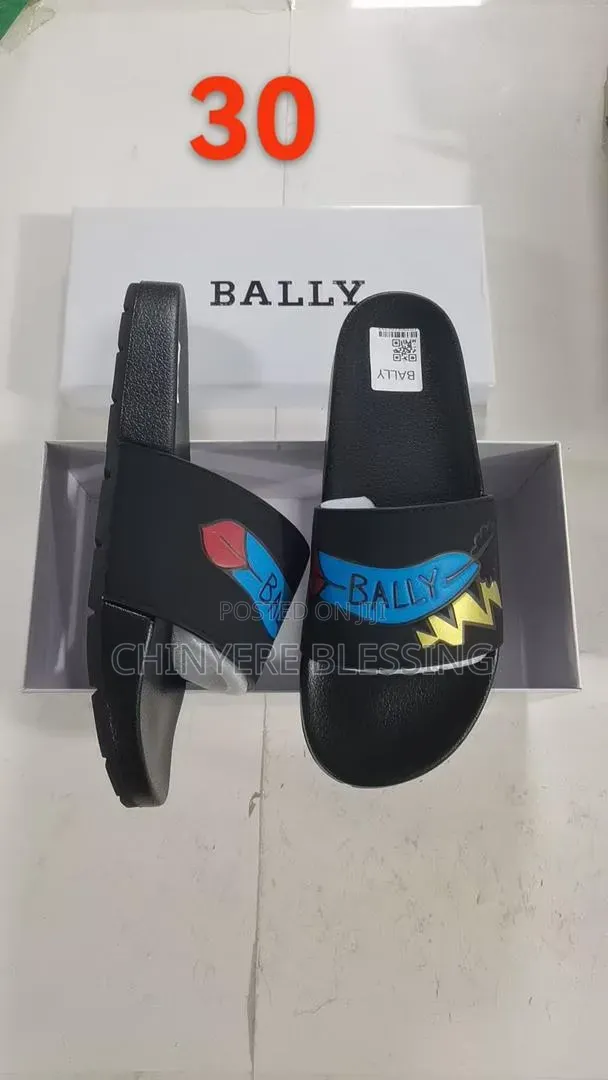 Hermes Black Rubber Slippers - Brand New - 1