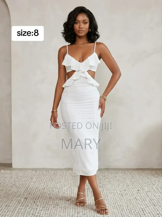 Dress With Mariano Thrift White Sundress - Size M - 1