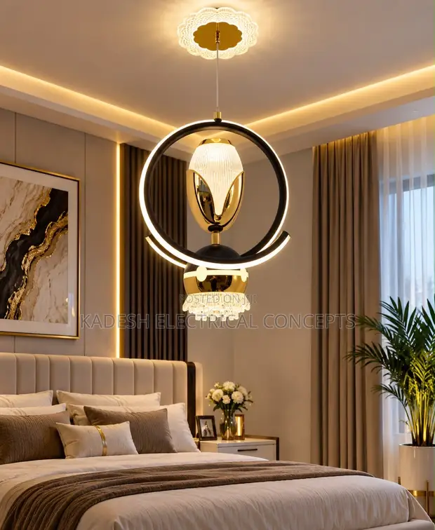 Creative LED Ceiling Light - Modern Gold - 1