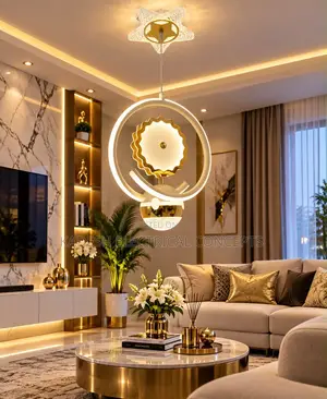 Creative LED Ceiling Light - Modern Gold