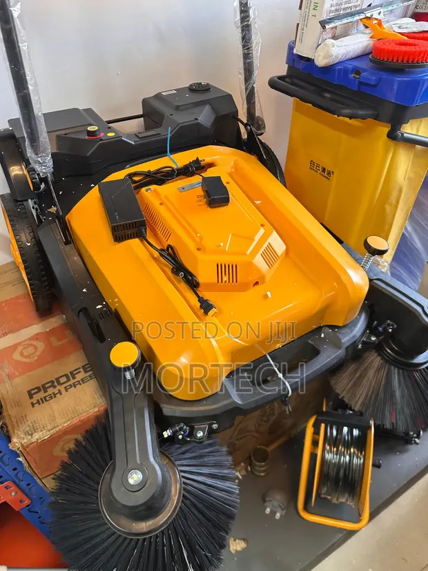 Battery Operated Push Behind Floor Sweeper - 1