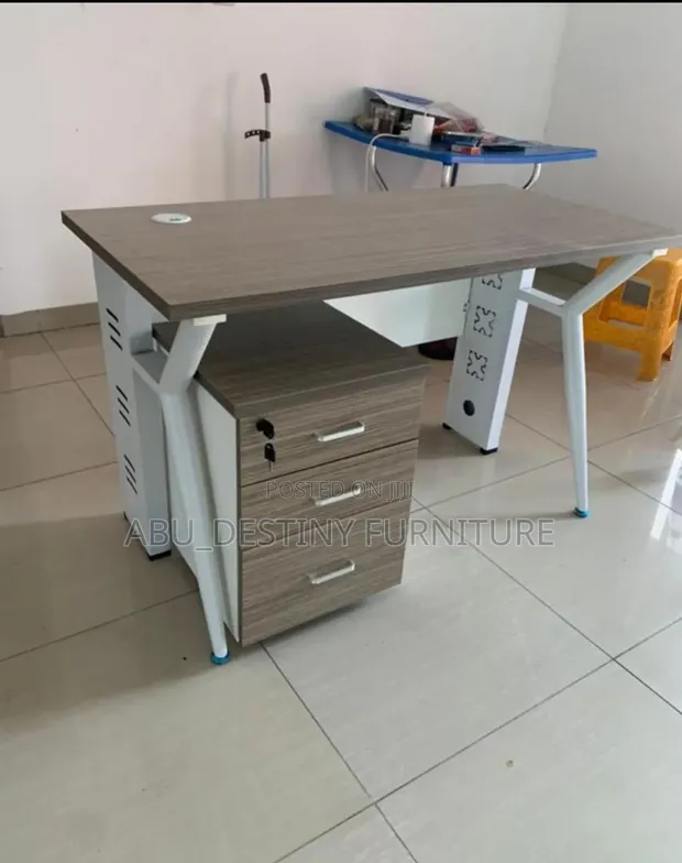 Imported 1.2m Executive Office Desk with Drawer - 1