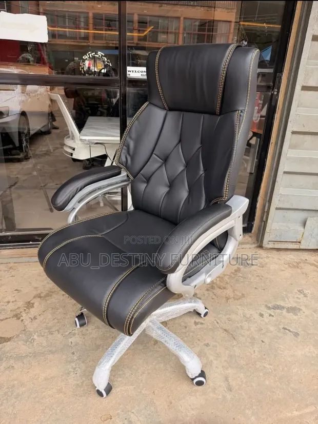 Boss Office Products Executive Leather Office Chair - 1