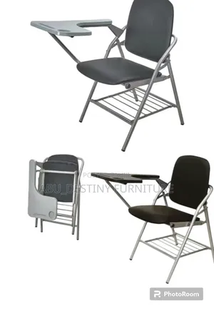 Quality Foldable Chair with Writing Pad - Boss Office Products