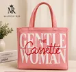The Cassette Gentle Woman Structured Canvas Tote Bag - 1