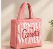 The Cassette Gentle Woman Structured Canvas Tote Bag - 3