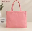 The Cassette Gentle Woman Structured Canvas Tote Bag - 4