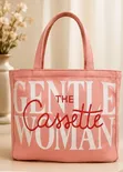 The Cassette Gentle Woman Structured Canvas Tote Bag - 5