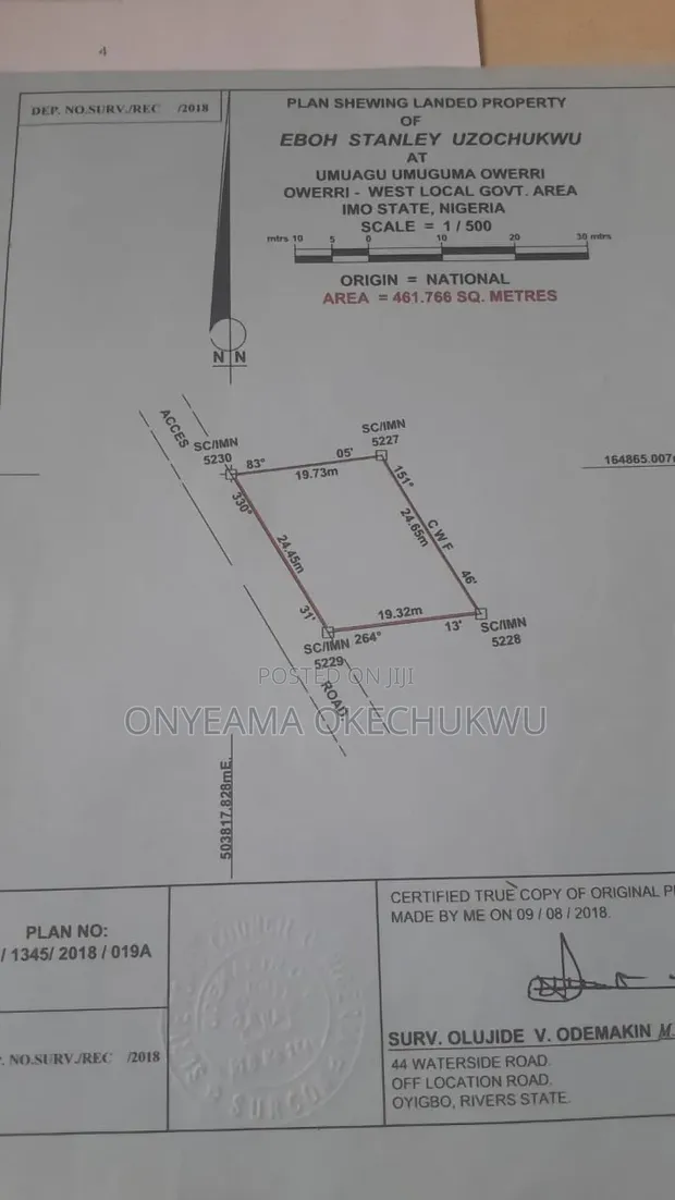 One Plot of Land in Umuguma for Sale - 1