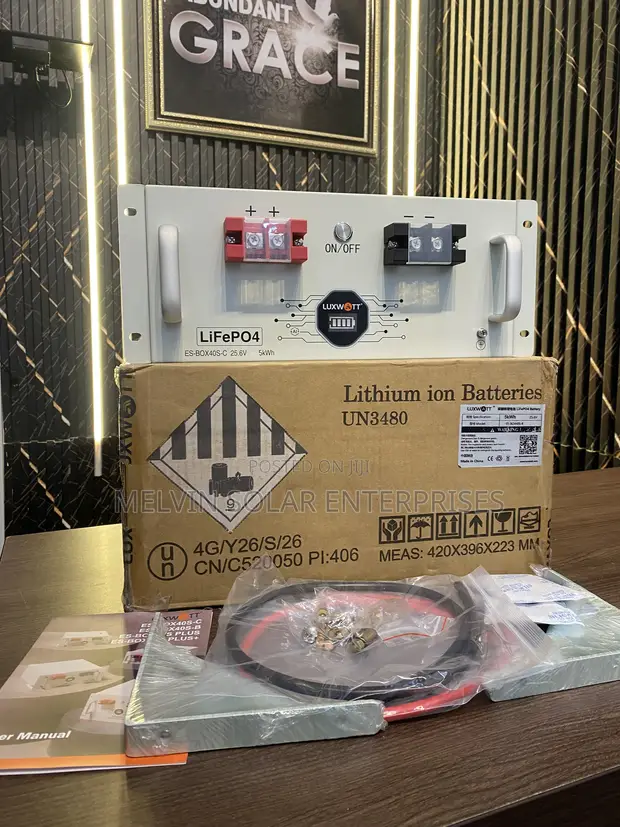 Luxwatt 5kWh 24V Solar Lithium Iron Phosphate Baturi - 1
