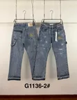 Distressed Cargo-Pocket Jeans - 2