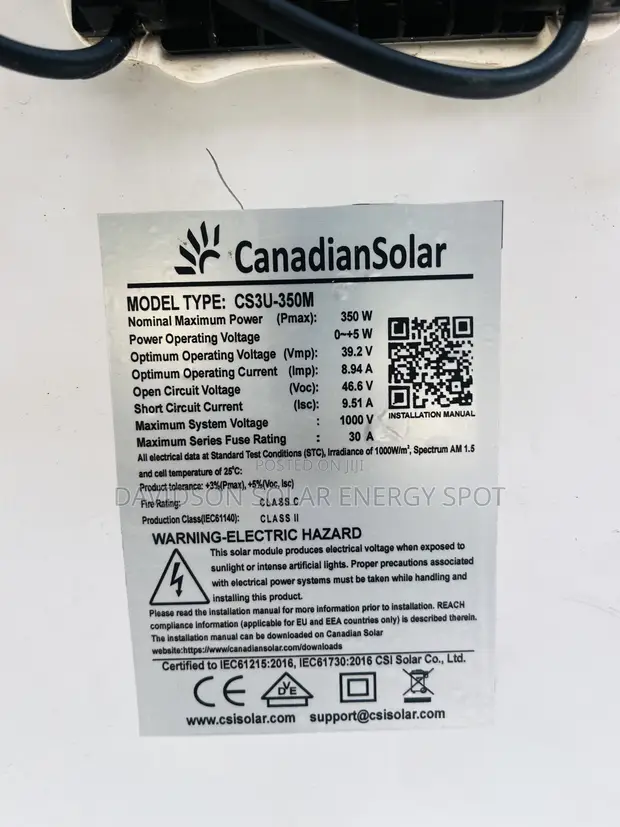 350W Canadian Solar Panel - 1
