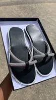 Shalom Footies Handmade Slippers - Women's Black Leather/Suede - 3
