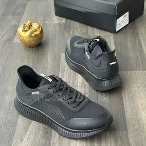 New Boss Luxury Men's Black Sneakers