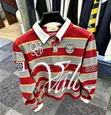 Varsity Striped Long-Sleeve Rugby Polo - '29' Crest Edition - 1