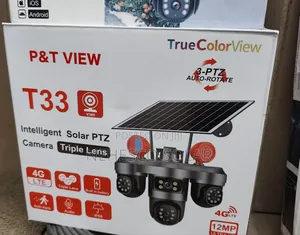 Smart T33 Kamara Mai Gilashin Gani Sau uku Mai Amfani Da Hasken Rana Da 4G