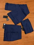 Men's Wool Blend Dress Trousers - Black - 2