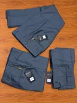 Men's Wool Blend Dress Trousers - Black - 3