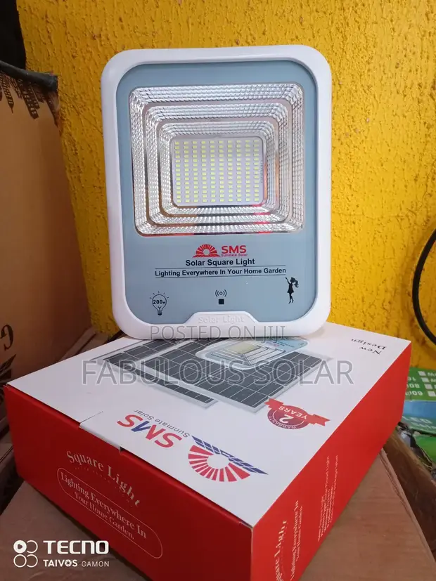 200W SMS Solar Flood Light - 1