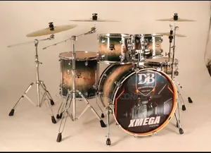 DB XMega Drum Series Acoustic Drum Kit - Maple Orange Burst